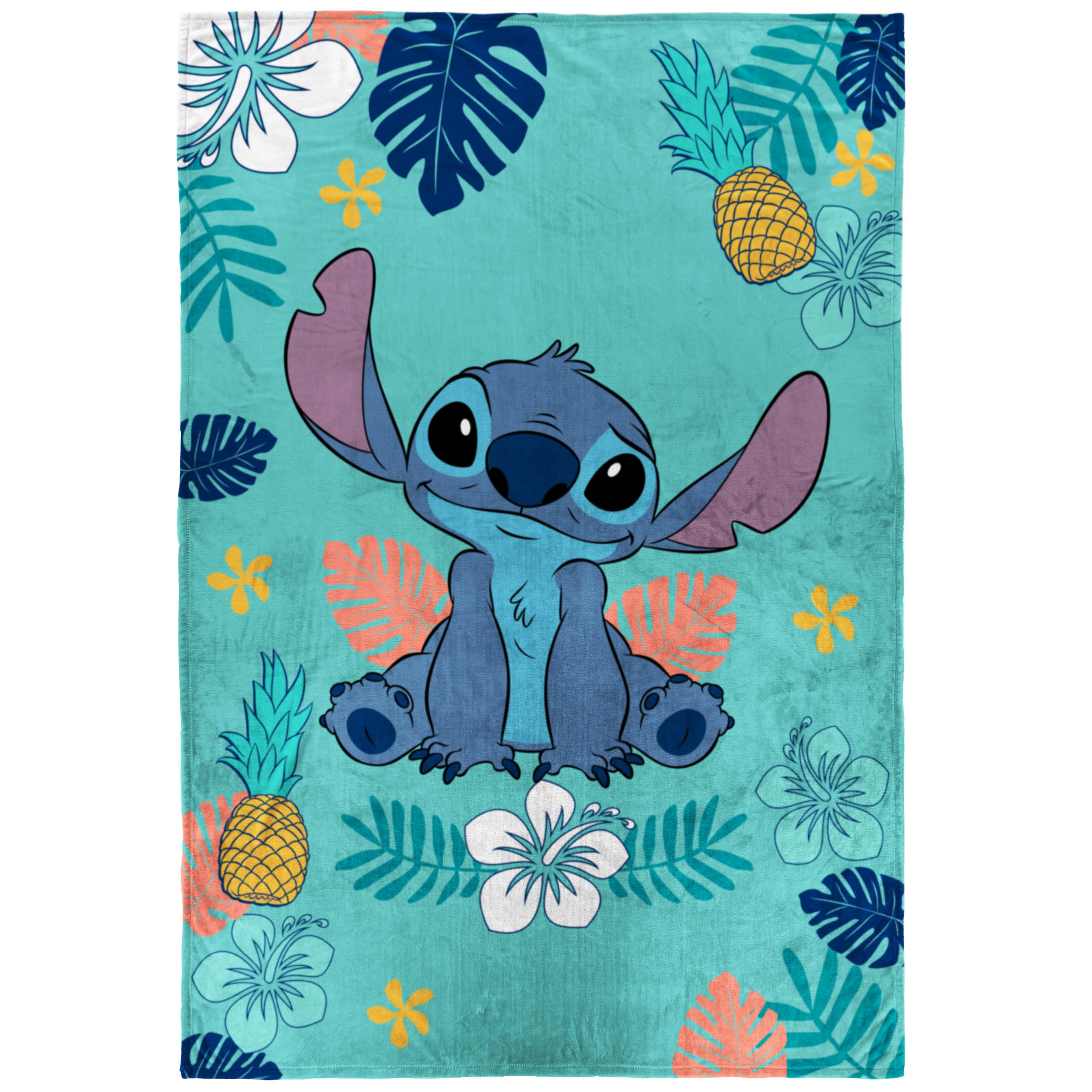 Lilo and Stitch Kids Twin Blanket, 62 x 90, Microfiber, Blue, Disney